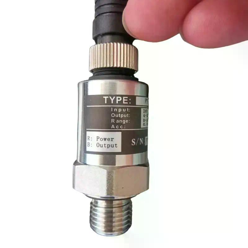 1Pcs Transducer For Water Pump Hydraulic Air Oil Liquid 24V Industrial Pressure Transmitter 4-20mA G1/4 PT-506 Pressure Sensor