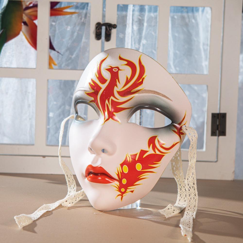 Decor Full Face Beautiful Woman Mask Party Props Hanfu Costume Cosplay Party Mask Role Play Chinese Ancient Style Anime Mask