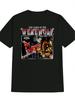 Horror Graphic T-shirt - Black Werewolf Design with "The Curse of the Werewolf" Text - Lightweight Polyester Tee for Movie Nights