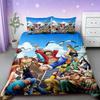 3pcs One Piece Duvet Cover Set Luffy Sauron Anime Bedding Set Quilt Cover with 2 Pillocase Bedroom Decor Teens Best Gifts