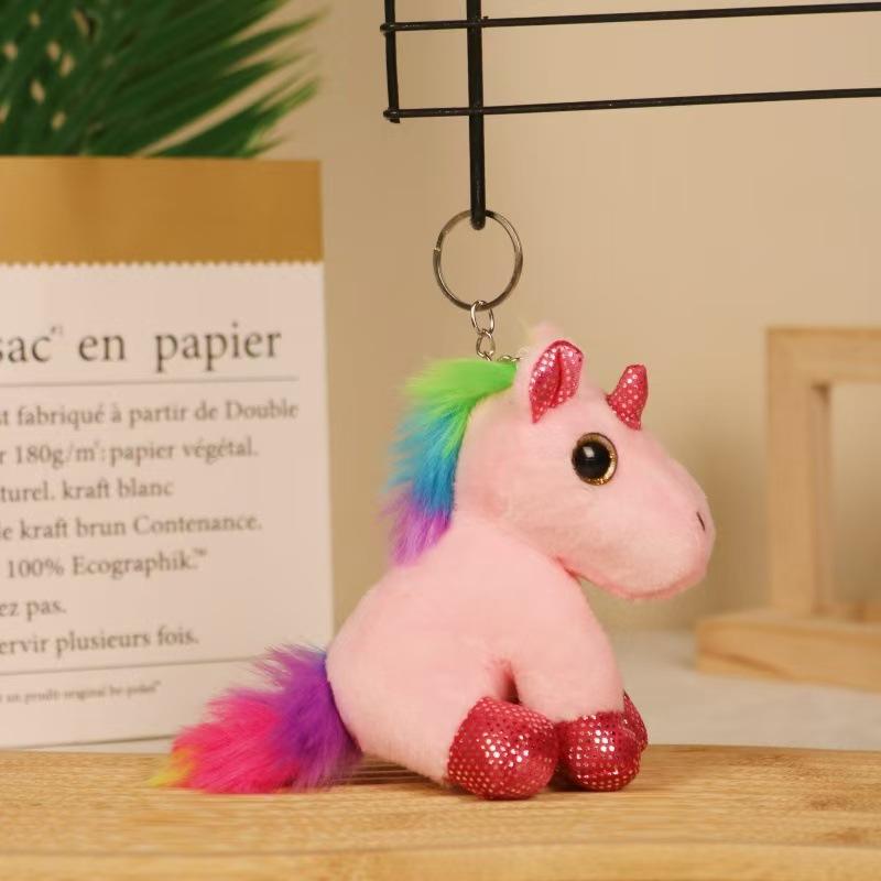 Plush Toy Pendant Internet Celebrity Pony Doll Unicorn Doll Plush Keychain Girl Bag Hanging