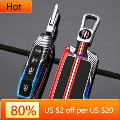 Interior Mouldings Zinc Alloy Silicone Car Key Case Cover Protection Shell For Kia Sportage Ceed Xceed Sports K5 Seltos 2019 202