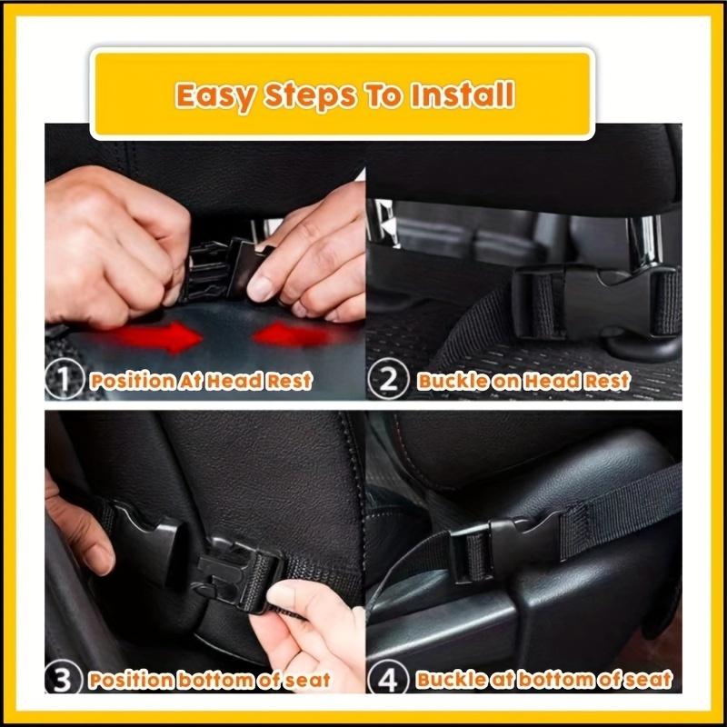 Car Seat Organizer Multifunctional Oxford Fabric Car Back Multi Pocket Storage Bag with Tablet Holder Protector for Kids
