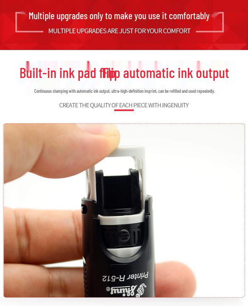 Sigiliu personalizat auto-tușant pentru semnătură cu finisaj lucios