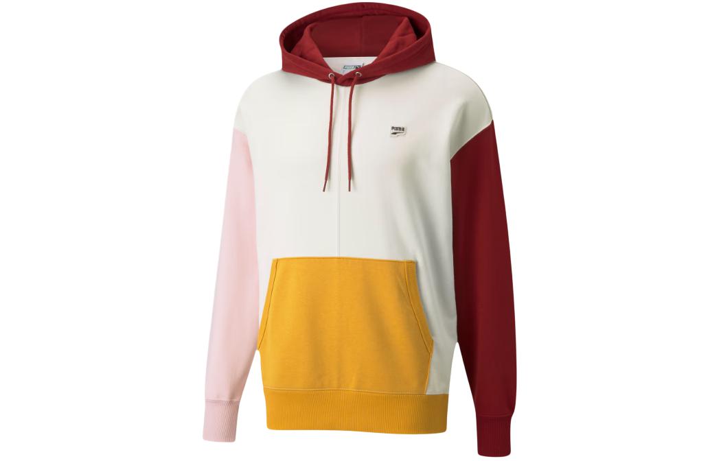 PUMA Sweatshirts Men s Beige Hooded Moderate Regular 533040-88 2XL