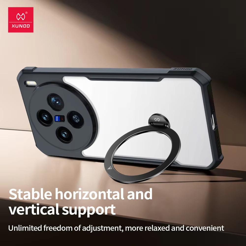 XUNDD Für Vivo X200 Ultra X200 Pro Hülle Luxuriöses Gehäuse Airbag Stoßfest Schützende Handyhülle Mit Drehbarer Magnetischer Halterung Ständer