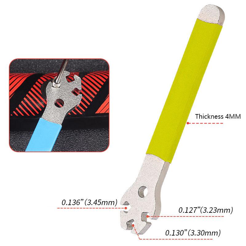 Stainless Steel Mountain Bicycle Spoke Wrench Anti-slip MTB Cycling Bike Rim Wheel Spoke Wrench Tension Correction Repair Tools