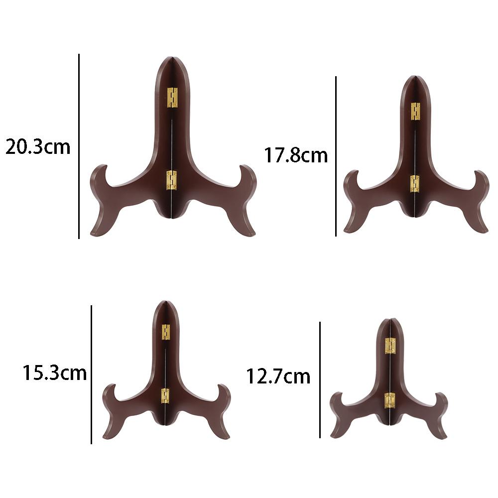 Photo High End Home Decor Book Plate Holder Wooden Bracket Picture Frame Holder Display Stand