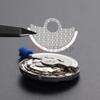 NH35 NH36 Wavy Pattern Automatic Hammer Rotor Metal Patch for 4R35 4R36 NH35 NH36 7S Movement SKX007 Watch Repair Guard Parts