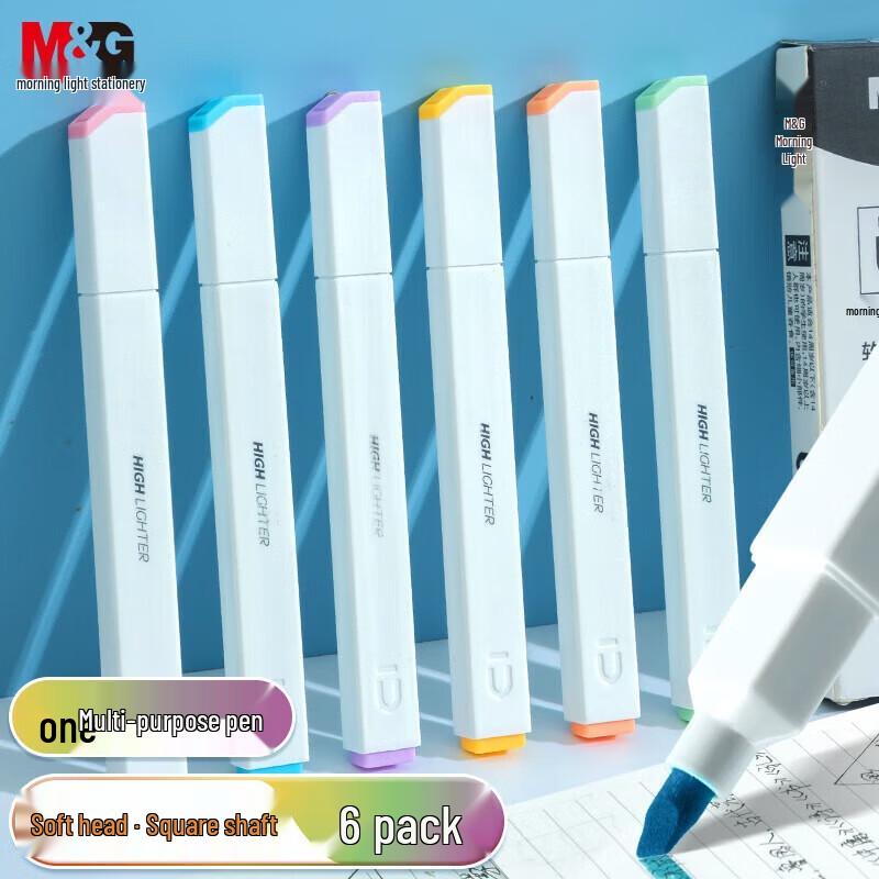 M&G Pastel Soft-Tip Highlighter Pen Set