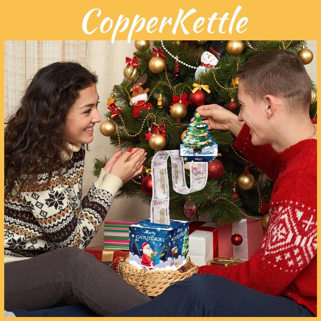 Christmas Themed Santa Claus Gift Pattern Paper Box Holiday Props Decoration