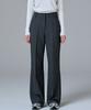 MALOUPE 2164 Stretch Flare Pants (Dark Gray)