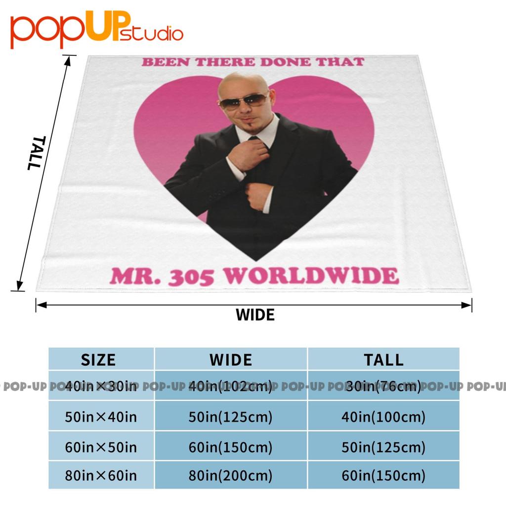 Been There Done That Mr 305 Worldwide Pitbull Ultra-Soft Blanket Quilt Winter Sofa Cover Bed Covers