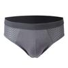 Men's Breifs Panties Boxers Male Hombre Breathable Mesh Ice Silk Men's Intimate Underpants Men Solid Color Underwear