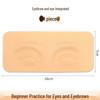 3D Integrated Eyebrow Practice Skin for Beginners: Soft Silicone, Thickened for Eyebrow and Eyeliner Micropigmentation