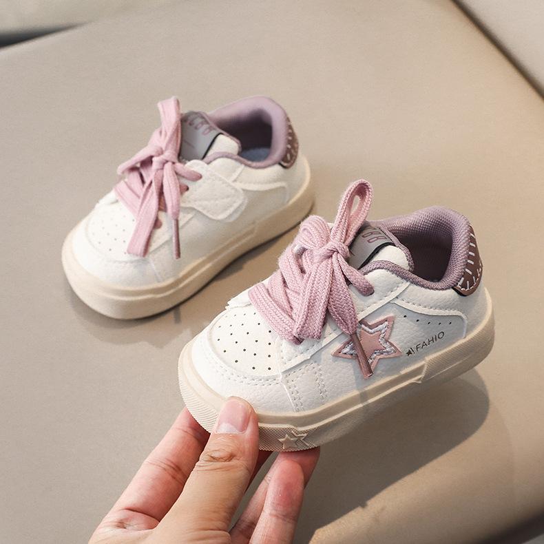 New Autumn Baby Walking Shoes, Toddler White Board Shoes, Infant Kindergarten Casual Sneakers For Boys And Girls