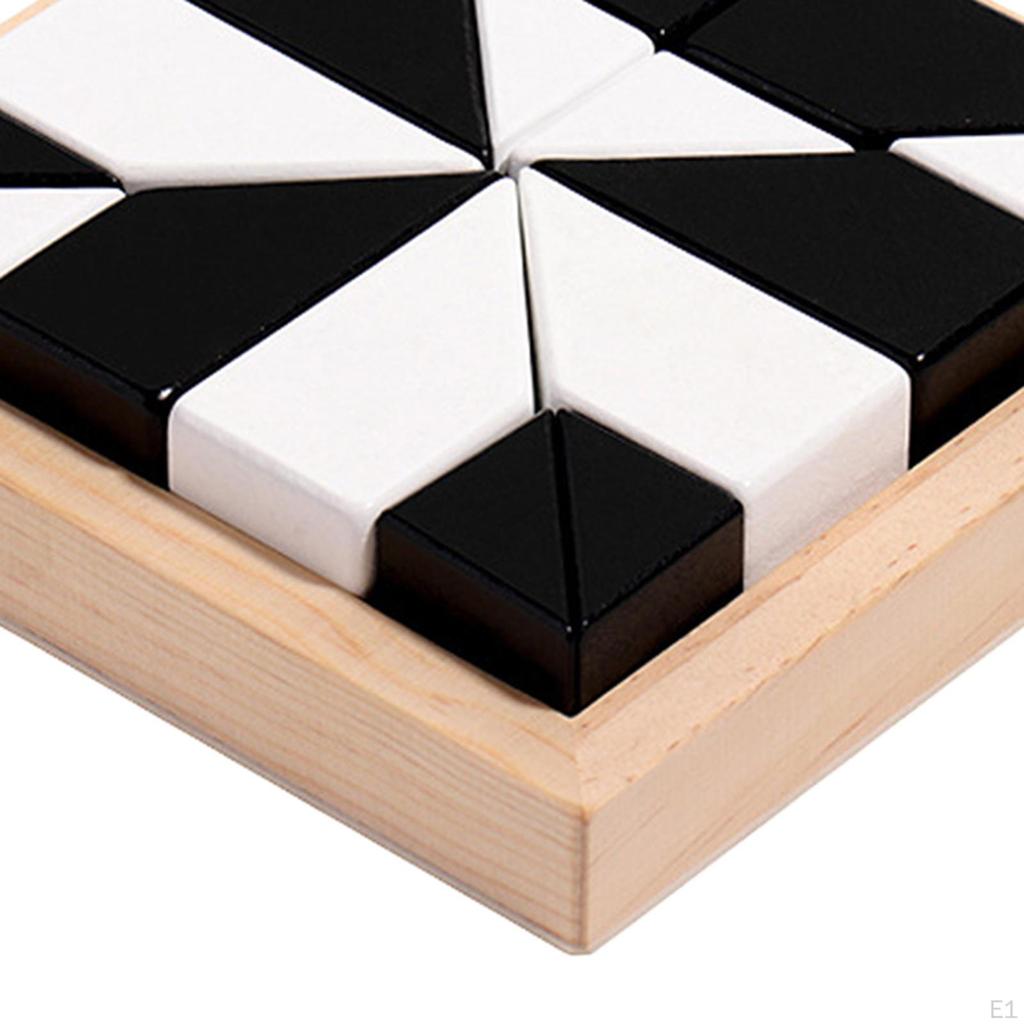 Holzklötze, Puzzle, Denksportaufgaben, Spielzeug, Urlaubsgeschenke, pädagogisches IQ-Spiel, 3D-Puzzle für die Vorschule