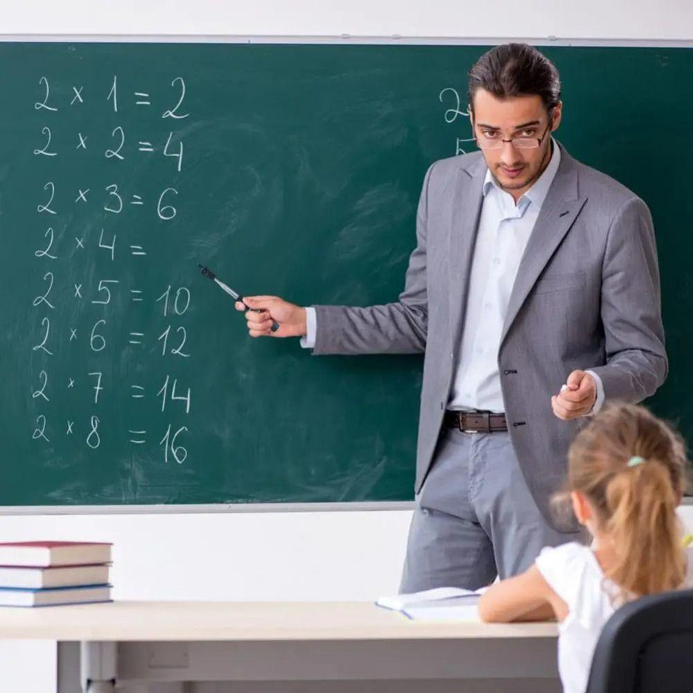 With  Head Teaching Pointer Stick Handheld Blackboard Presenter Stick  Office