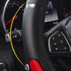 1x PU Leather Car Steering Wheel Cover Anti Slip Protector Accessories 15''/38cm