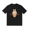 Labubu printed short-sleeved T-shirt men's and women's round neck top