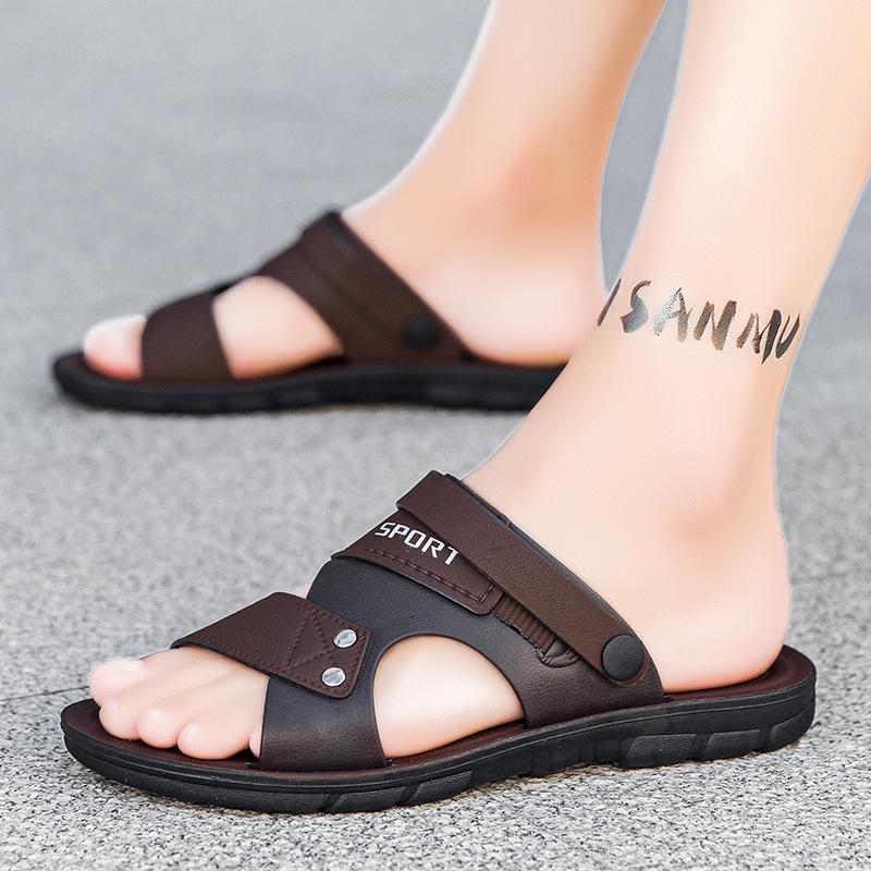 Summer Men Sandals Open Toe Flat Mens Casual Shoes Outdoor Walking Sandals for Men Beach Shoes Sandalias Hombre Men Slippers