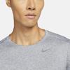 Nike T Shirts Men's Light Gray Crew Neck Moderate Straight Fit DD4755-084