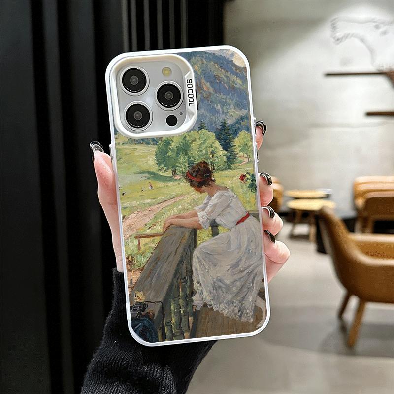 Claude Monet Oil Painting Soft Phone Case for iPhone 15 16 17 Pro Max 17Air 16E 14 Plus 13 12 Mini Shockproof Cover Back Shell
