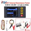 TS457 Voltage Internal Resistance Tester AC 4-Wire Kelvin Method Voltage Meter Internal Resistance Test Device 18650 Dry Battery