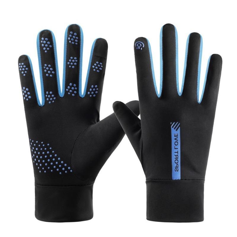 Summer women's sunscreen gloves women's spring UV protection thin short ice silk cool outdoor sunscreen breathable