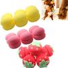 6PCS DIY Sponge Rollers Curlers Head Hair Curler Strawberry Curler Soft Hair Curler Balls  Girls