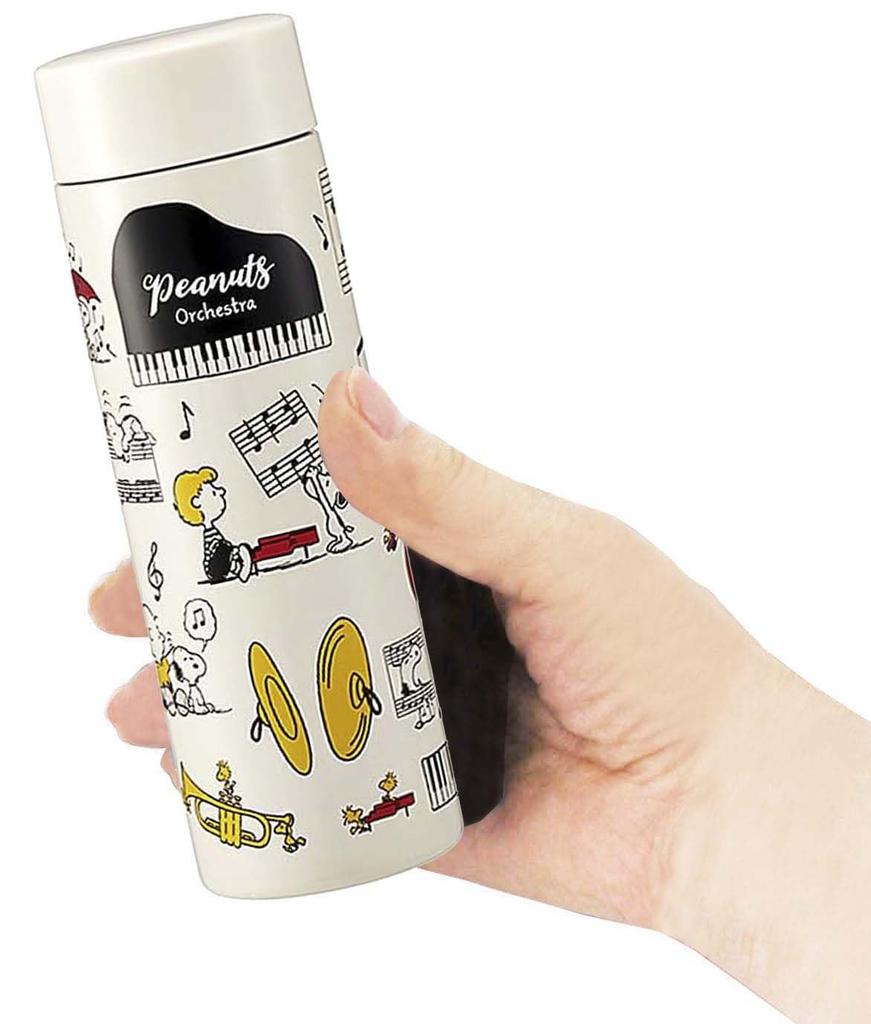 Skater Snoopy Orchestra 350ml Stainless Steel Water Bottle Ultra-Lightweight STYL4-A