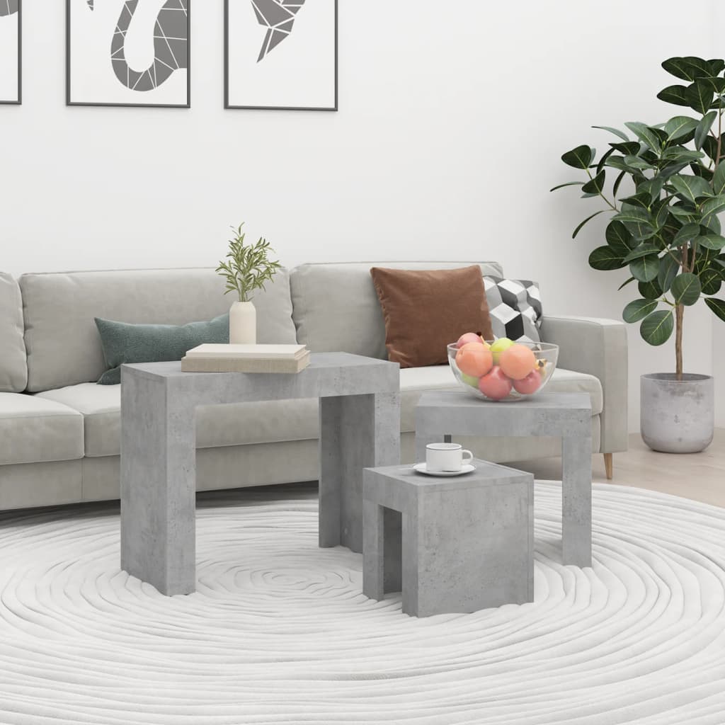 Modernes Sofa Beistelltisch 3er Set, kreativer Couchtisch für das Wohnzimmer, dekorativer Beistelltisch, 61 x 30 x 50 cm