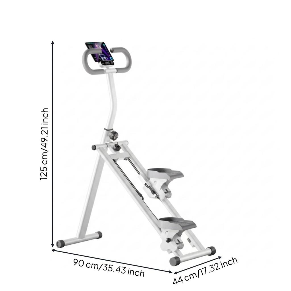 Step Climber with Handlebar Adjustable Height Stair Stepper Counter