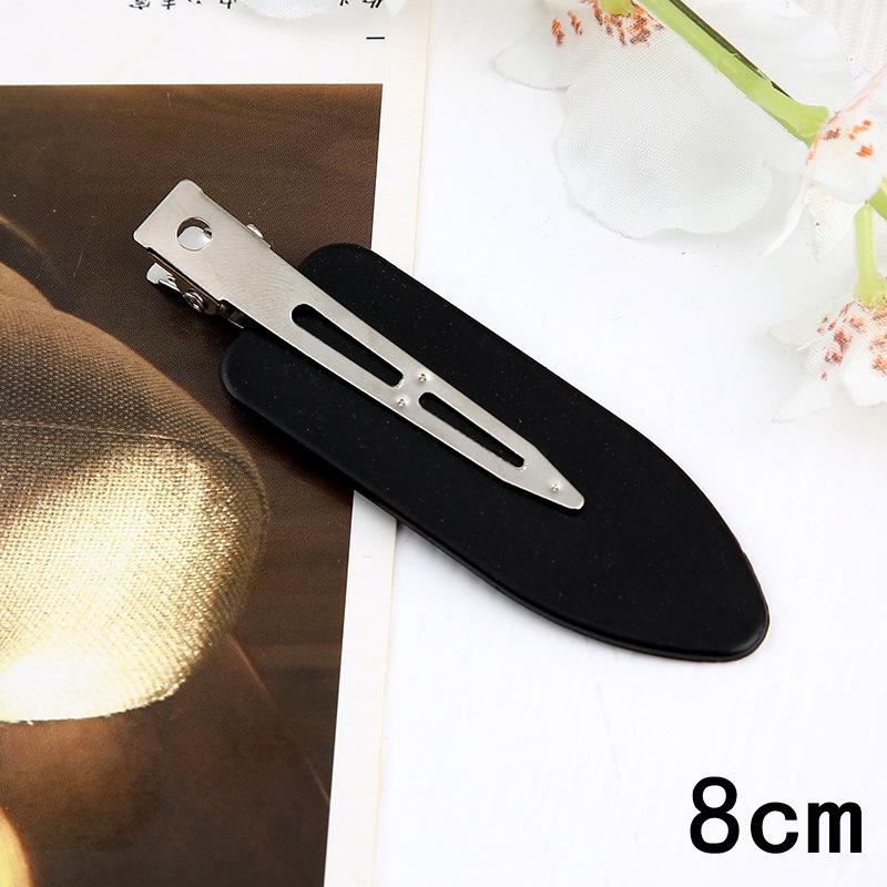 Trendy European & American Simple Duckbill Leaf Hair Clips - Seamless Bangs & Hairpins