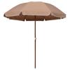 VidaXL Garden Parasol with Steel Pole, Patio Sunshade, Sun Shelter, Backyard Terrace Parasol 47802