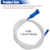 Brake Fluid Bleeder Hose - 3.93 Ft Car Brake Bleeding Hose Oil Fluid Extractor Tool with Adapter - Universal Replacement Tube for Car Motorcycle