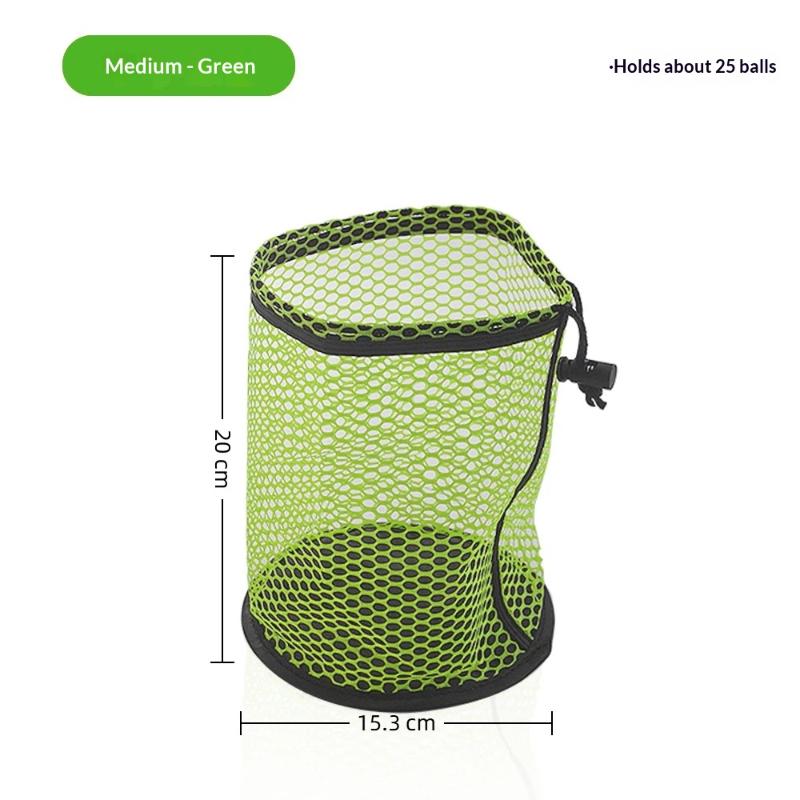Golf Ball Holding Pouch Durable Drawstring Mesh Net Bag Hold 12/25/50 Balls Portable for Golf Training Competition Travel