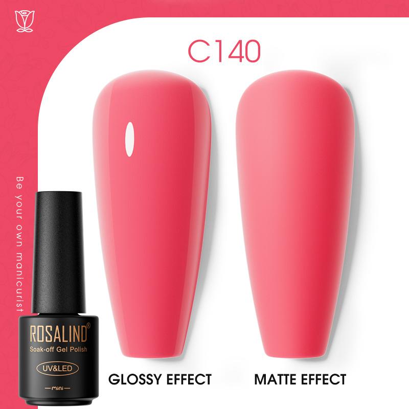 ROSALIND Laser Top Coat Gel Nail Polish Bright Semi Permanent Soak Off UV Multicolor Nail Polish Gel Varnish Hybrid For Nail Art Design LED/UV Lamp