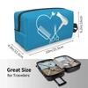 Hairstylist Toiletry Bag for Scissors Comb Makeup Cosmetic Organizer Ladies Beauty Storage Dopp Kit Box