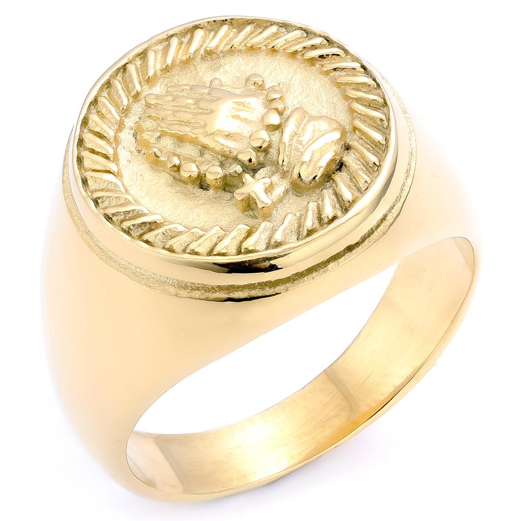 Vařený Černý Leštěný Nerezový Pánský Titanový Ocelový Prsten