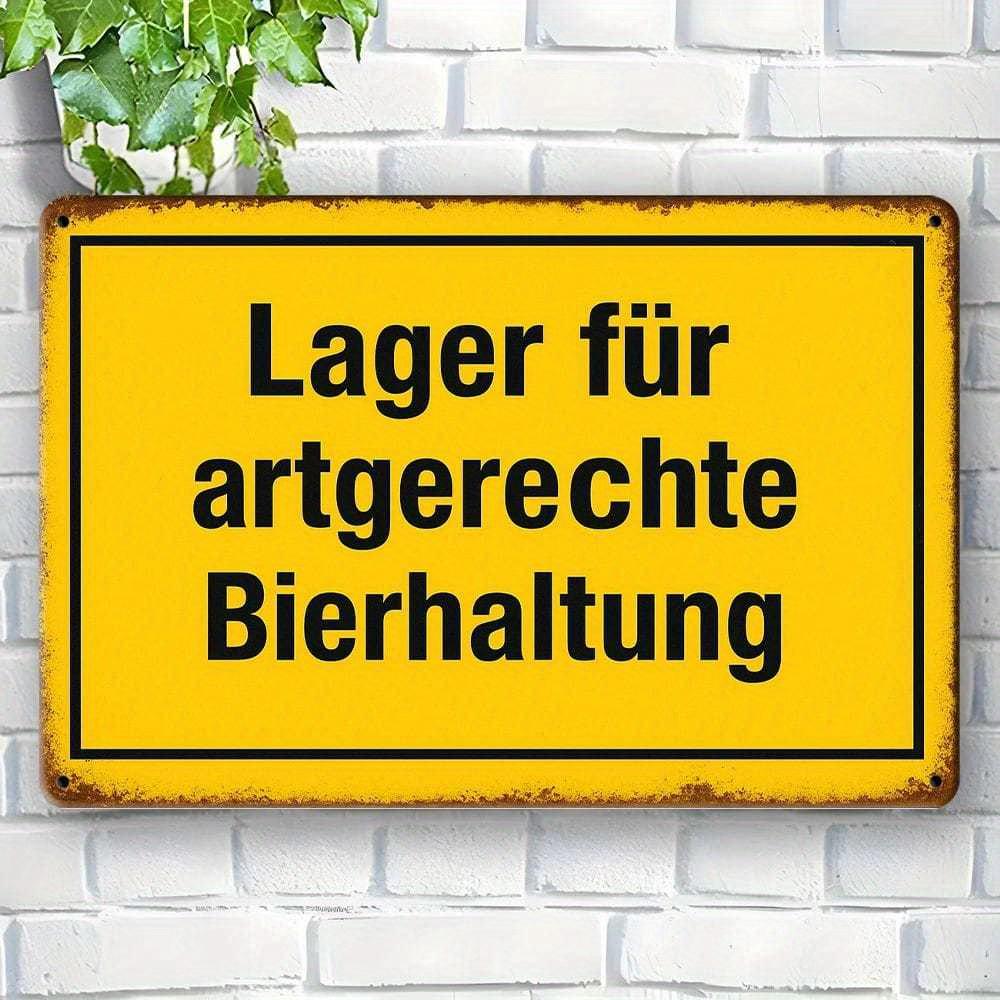 

Classic German Lager metal sign, 20x30 cm vintage beer decor. чистый