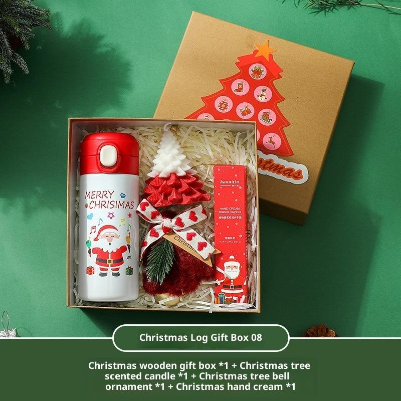 Thermos Cup Christmas Gift Box Set Scarf & Socks for Practical Holiday Corporate Gifts Party Favors Festive Gift Package
