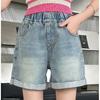 Girls' Denim Shorts for Summer Loose Pants Breathable Denim Pants
