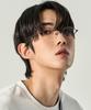 KOLEAT Titanium Geek Chic Transparent Blu-Ray Blocking Black Frame Round Glass Glasses [Bctg] Men Ver.