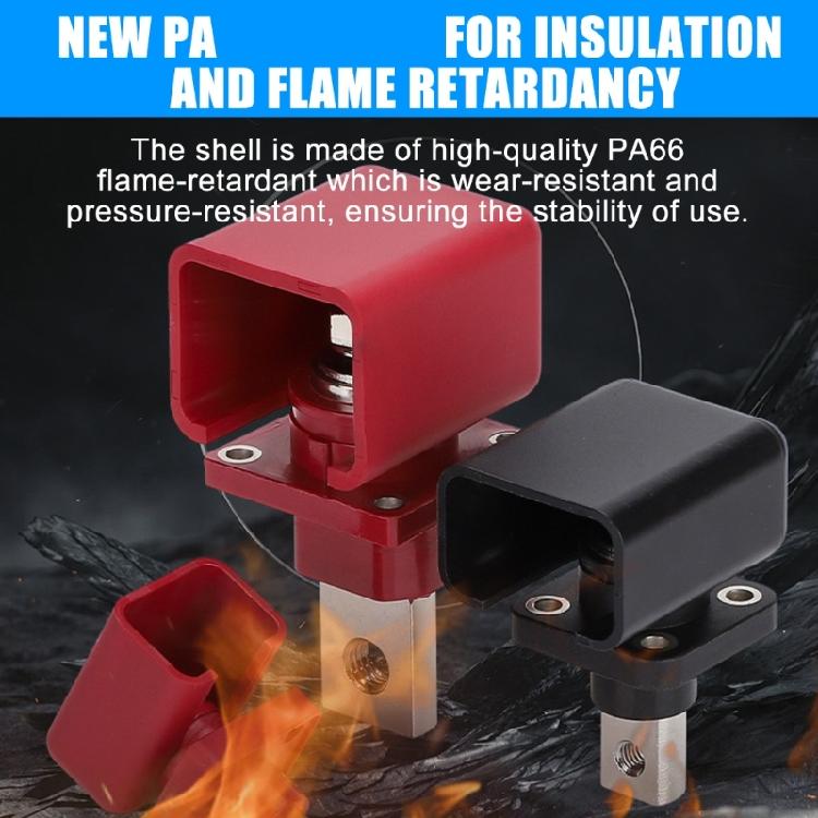 200A High Conductivity Nickel Plated Copper Terminal Battery Cable Terminal Pair for Battery & Power Storage