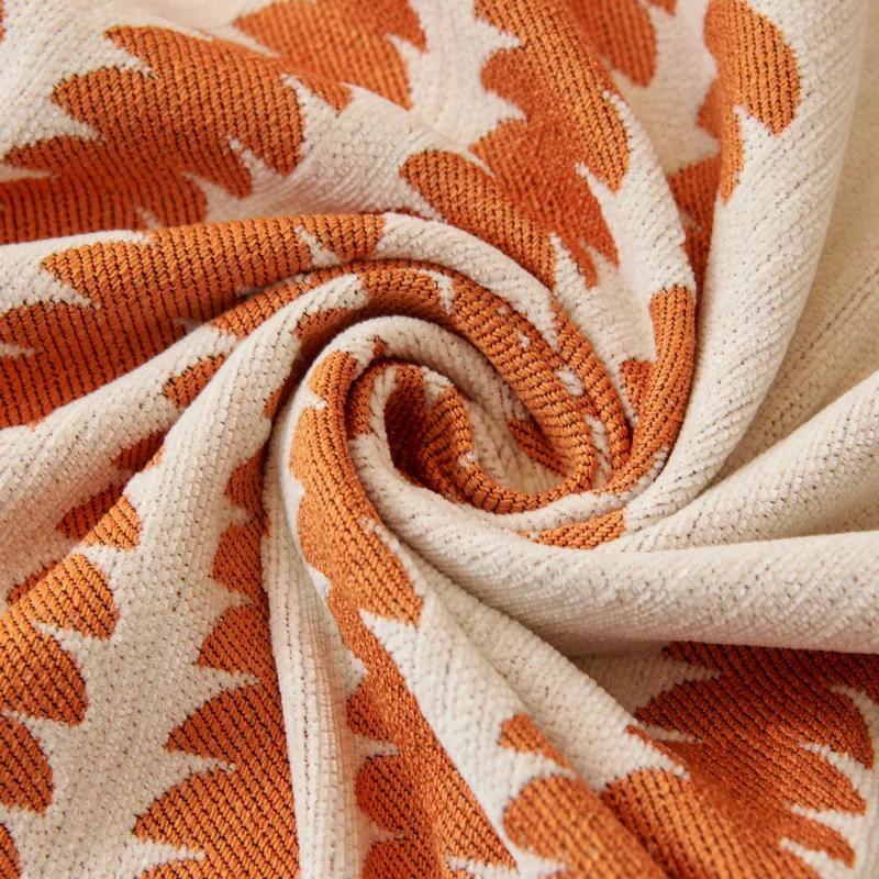 Chenille Sofa Blankets Classic Stripe Universal Sofa Covers Picnic Mat with Tassel Beds Blanket Home Four Seasons Couch Towel