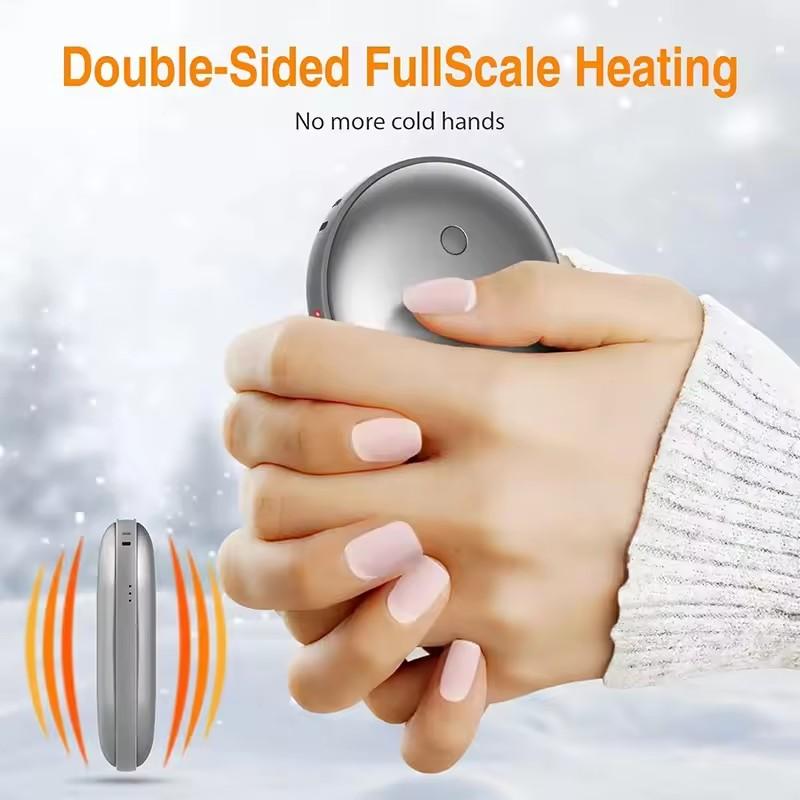 Ultra Thin Double-sided Heating Hand Warmer with One Click Switch To 3 Temperature Levels, Versatile for Hand and Abdominal Warm