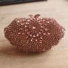 Lady Light Blue Diamonds Evening Clutch Bags Female Metalic Crystal Purse Party Handbag Luxury Woman's  Gems Clutches