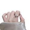 Exquisite White Moonlight Diamond-Encrusted Imitation Jade Ring - New Chinese Ancient Style Index Finger Accessory