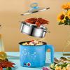 Pentole elettriche per uso domestico, portatili, multiuso, mini cuoci-ramen, mini pentola per cuoci-ramen, mini pentola per Shabu Shabu, ravioli, uova di Ramen fritte